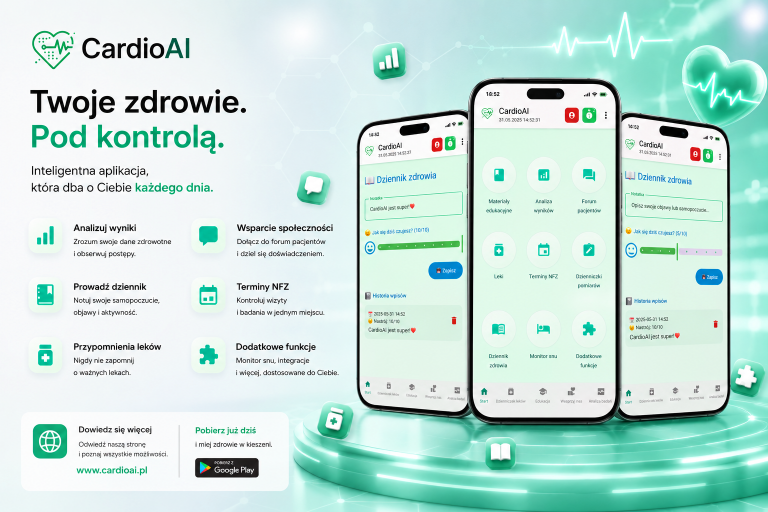 Plansza reklamowa CardioAI
