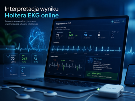 Analiza wyników Holtera EKG online – analiza PVC, SVES, AF, pauz i rytmu serca