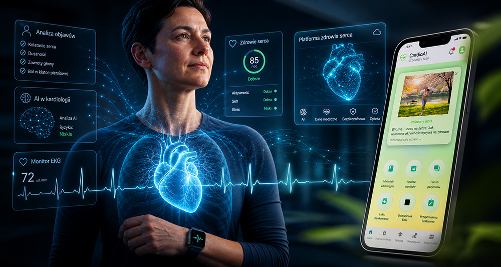 Projekt CardioAI — AI w kardiologii, aplikacja dla pacjentów i platforma zdrowia serca
