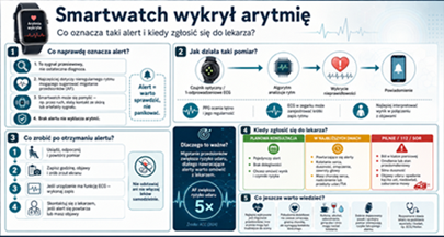 Smartwatch wykrył arytmię